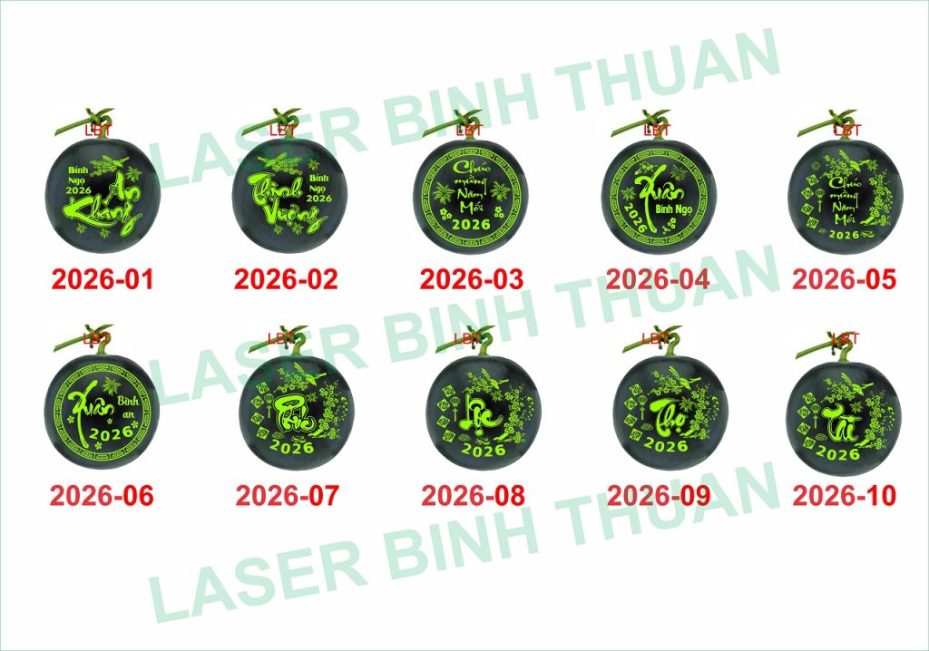 File Vector Khắc Dưa Hấu Tết Chuyên Nghiệp – Chuẩn Thực Tế